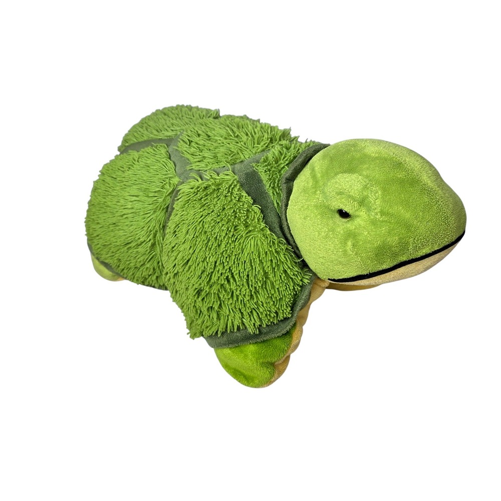 Pillow Pet Green Turtle Plush Stuffd Animl Fold Travel Pillow 2010 Toy 18" Tardy
